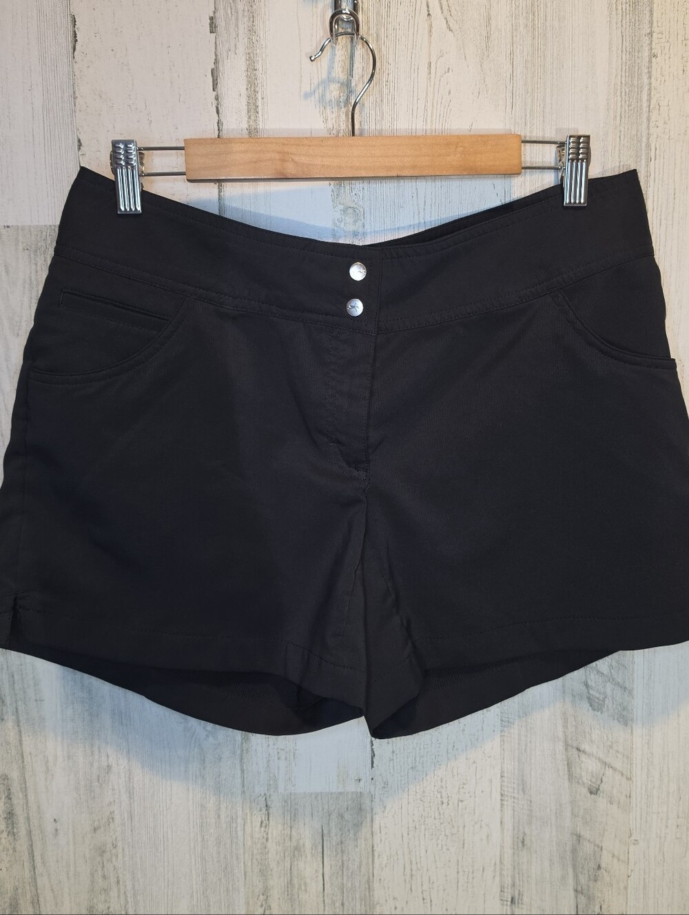 Slazenger Women’s Size 10 Black Golf Tennis Shorts Stretch Athletic Performance
